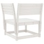 Sofá esquinero de jardín madera maciza pino blanco 73x73x78 cm