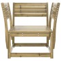 Silla de jardín madera impregnada de pino