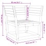 Silla de jardín madera impregnada de pino