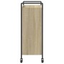 Carrito de cocina madera de ingeniería roble Sonoma 70x30x82 cm