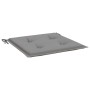 Cojines de silla de jardín 4 uds tela Oxford gris 50x50x3 cm