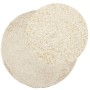 Alfombra peluda de pelo largo moderna PAMPLONA dorado Ø 100 cm