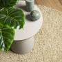 Alfombra peluda de pelo largo moderna PAMPLONA dorado Ø 100 cm
