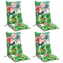 Cojines de silla con respaldo alto 4 uds tela Oxford multicolor