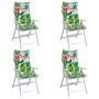 Cojines de silla con respaldo alto 4 uds tela Oxford multicolor