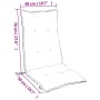 Cojines para silla con respaldo alto 4 uds tela Oxford rosa