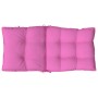Cojines para silla con respaldo bajo 4 uds tela Oxford rosa