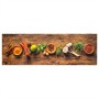 Alfombra de cocina lavable terciopelo dibujo especias 60x180 cm