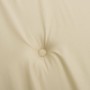 Cojines de silla de jardín 4 uds tela beige 40x40x3 cm