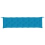 Cojines de banco de jardín 2 uds azul claro 200x50x7 cm