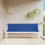 Cojines de banco de jardín 2 uds tela Oxford azul 200x50x7 cm