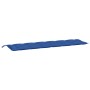 Cojines de banco de jardín 2 uds tela Oxford azul 200x50x7 cm