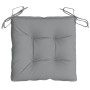 Cojines de silla de jardín 2 uds tela Oxford gris 50x50x7 cm