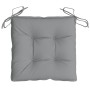 Cojines de silla de jardín 6 uds tela Oxford gris 50x50x7 cm