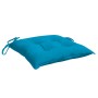 Cojines de silla de jardín 2 uds tela Oxford azul 50x50x7 cm
