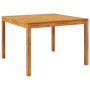 Mesa de comedor de jardín madera maciza de acacia 110x110x75 cm