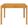 Mesa de comedor de jardín madera maciza de acacia 110x110x75 cm