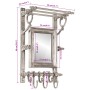 Soporte de equipaje con perchas de pared aluminio