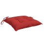 Cojines para palets 2 unidades tela Oxford rojo 50x50x7 cm
