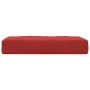 Cojín para sofá de palets tela Oxford rojo 60x60x8 cm