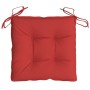 Cojines para palets 6 unidades tela Oxford rojo 50x50x7 cm