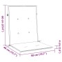 Cojines para silla con respaldo bajo 4 uds tela azul marino