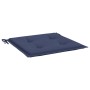 Cojines para muebles palets 4 uds tela azul marino 40x40x3 cm