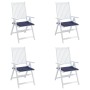 Cojines para muebles palets 4 uds tela azul marino 40x40x3 cm