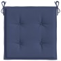 Cojines para muebles palets 4 uds tela azul marino 40x40x3 cm