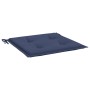 Cojines para muebles palets 4 uds tela azul marino 50x50x3 cm