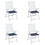 Cojines para muebles palets 4 uds tela azul marino 50x50x3 cm