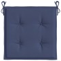 Cojines para muebles palets 4 uds tela azul marino 50x50x3 cm