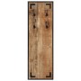 Perchero madera maciza de mango rugosa 35x8x110 cm