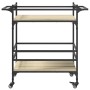 Carrito de cocina madera ingeniería roble Sonoma 82x40x78,5 cm