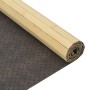Alfombra rectangular bambú color natural claro 70x100 cm