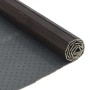 Alfombra rectangular bambú marrón oscuro 70x300 cm