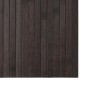 Alfombra rectangular bambú marrón oscuro 70x300 cm