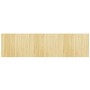 Alfombra rectangular bambú color natural claro 80x300 cm