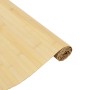 Alfombra rectangular bambú color natural claro 80x300 cm