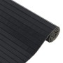 Alfombra rectangular bambú negro 70x500 cm