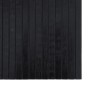 Alfombra rectangular bambú negro 70x500 cm