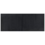 Alfombra rectangular bambú negro 80x200 cm
