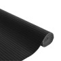 Alfombra rectangular bambú negro 80x200 cm