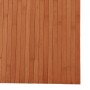 Alfombra rectangular bambú marrón 80x200 cm