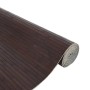 Alfombra rectangular bambú marrón oscuro 80x500 cm