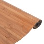Alfombra rectangular bambú color natural 80x300 cm