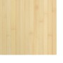 Alfombra rectangular bambú color natural claro 100x300 cm