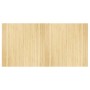 Alfombra rectangular bambú color natural claro 100x200 cm