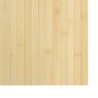 Alfombra rectangular bambú color natural claro 100x200 cm