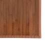 Alfombra rectangular bambú marrón 80x100 cm